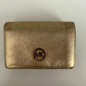 Gold Micheal Kors wallet
